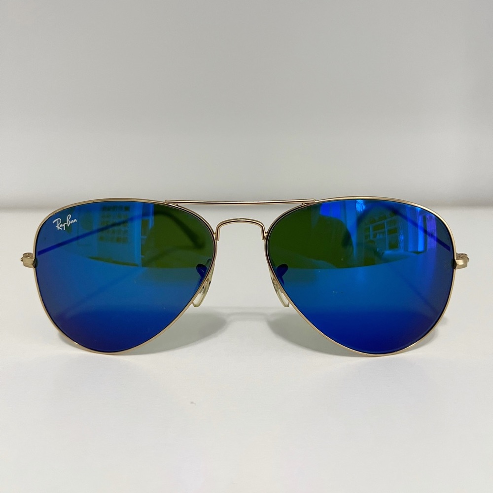 Ray-Ban Aviator Flash Blue Mirror Lenses